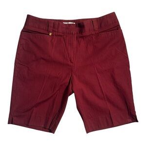 Sport Haley Bermuda Shorts Burgundy Size 12